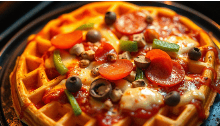 Keto Pizza Waffles