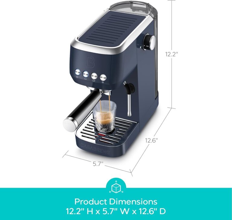 CASABREWS 3700 Essential Espresso Machine 20 Bar, Stainless steel Coffee Maker with Milk Frother